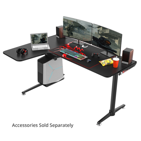 Eureka Ergonomics L60 Gaming Desk with Cable Management ERK-L60-B